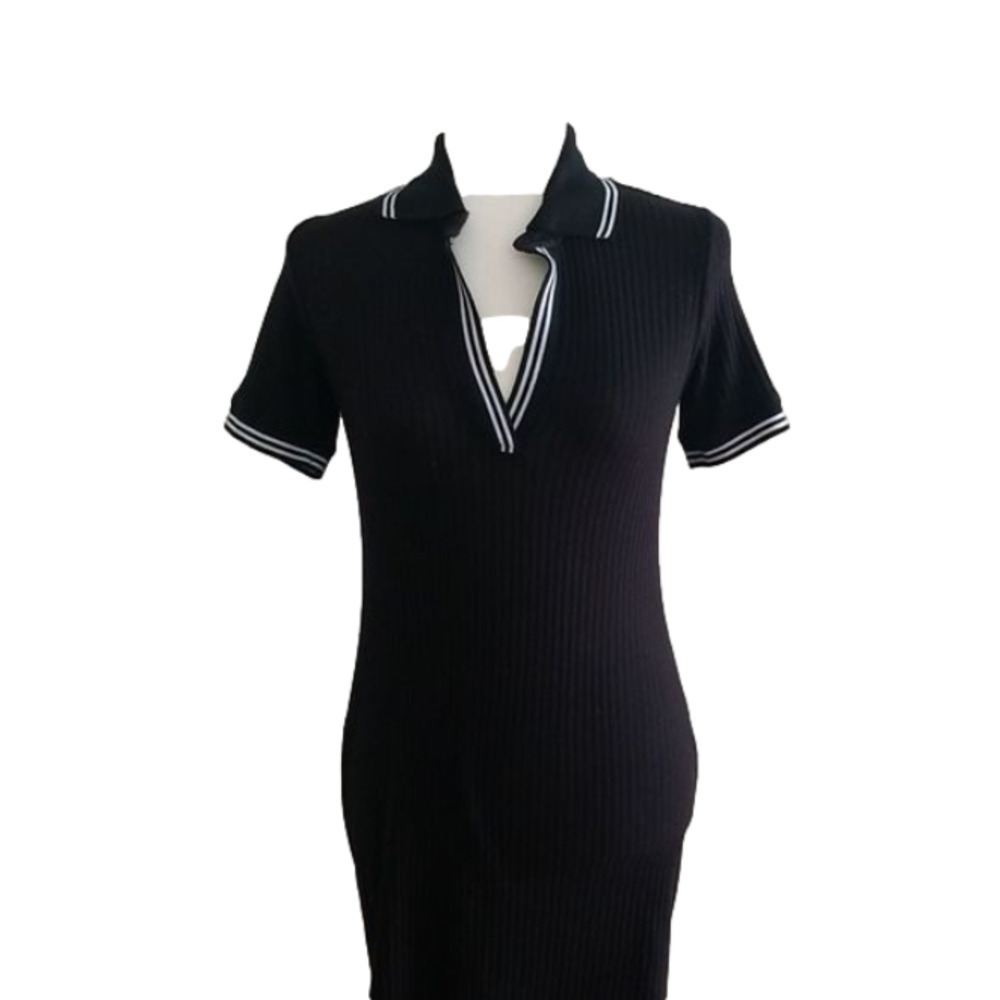 Women’s Splenda nautical inspired navy and white shift dress, size sm…